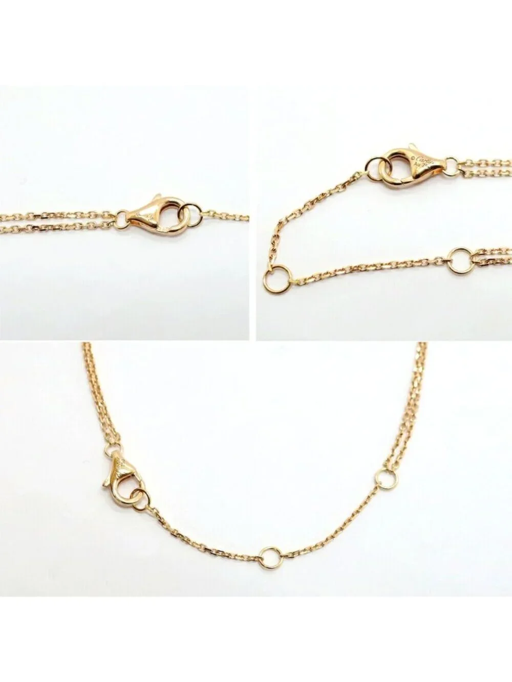 Cartier Ten Trinity Pendant Mini Necklace 40 Gold